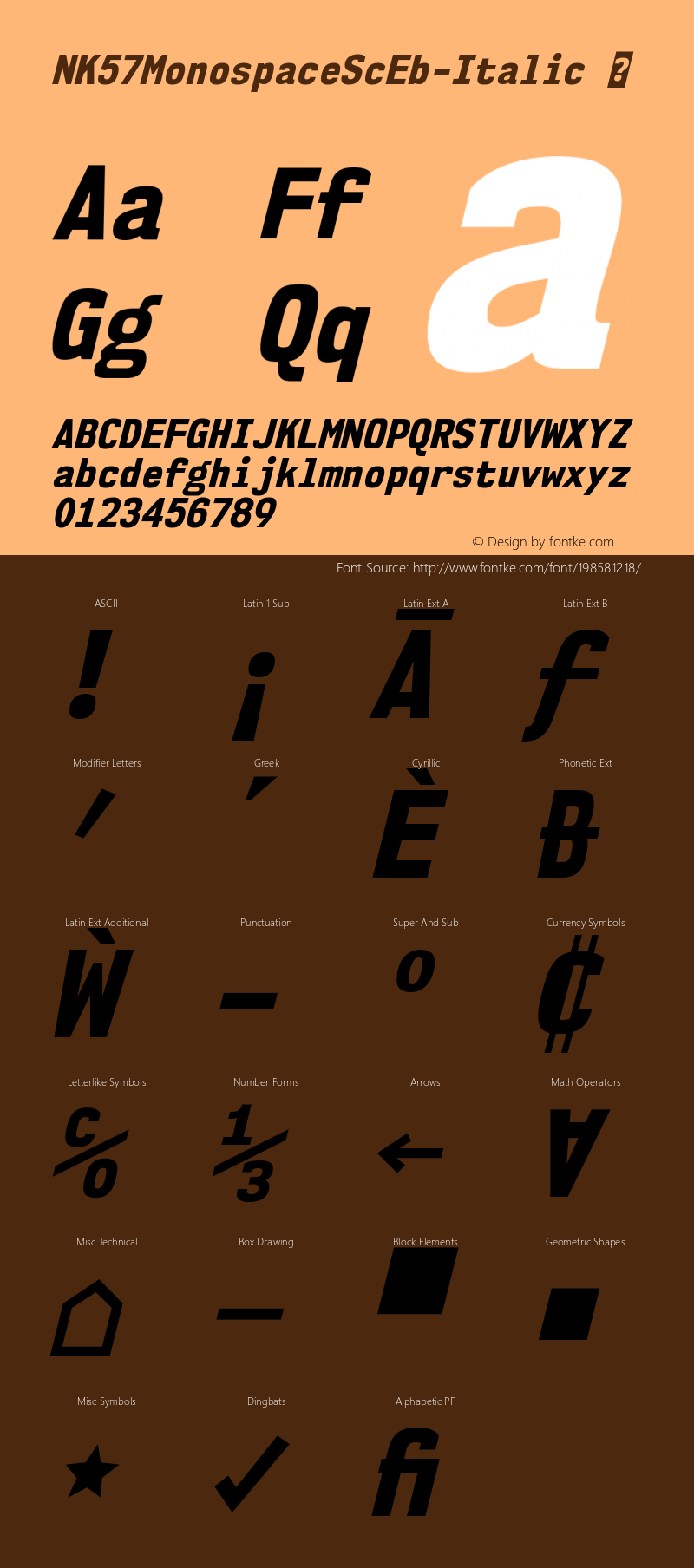 ☞NK57MonospaceScEb-Italic Version 1.000;com.myfonts.easy.typodermic.nk57-monospace.semicond-extrabold-italic.wfkit2.version.4sfR图片样张