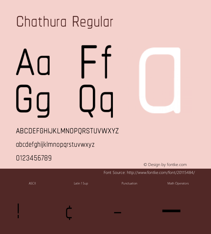 Chathura-Regular Version 1.001 2016 Font Sample