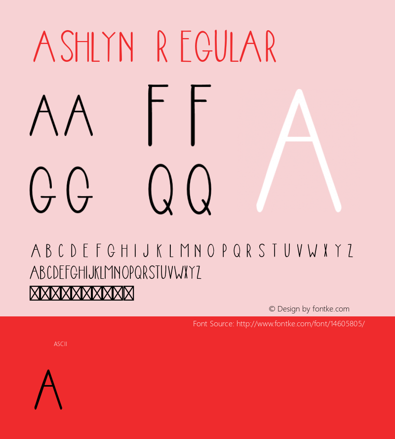 Ashlyn Regular Version 1.000;PS 001.000;hotconv 1.0.70;makeotf.lib2.5.58329 Font Sample