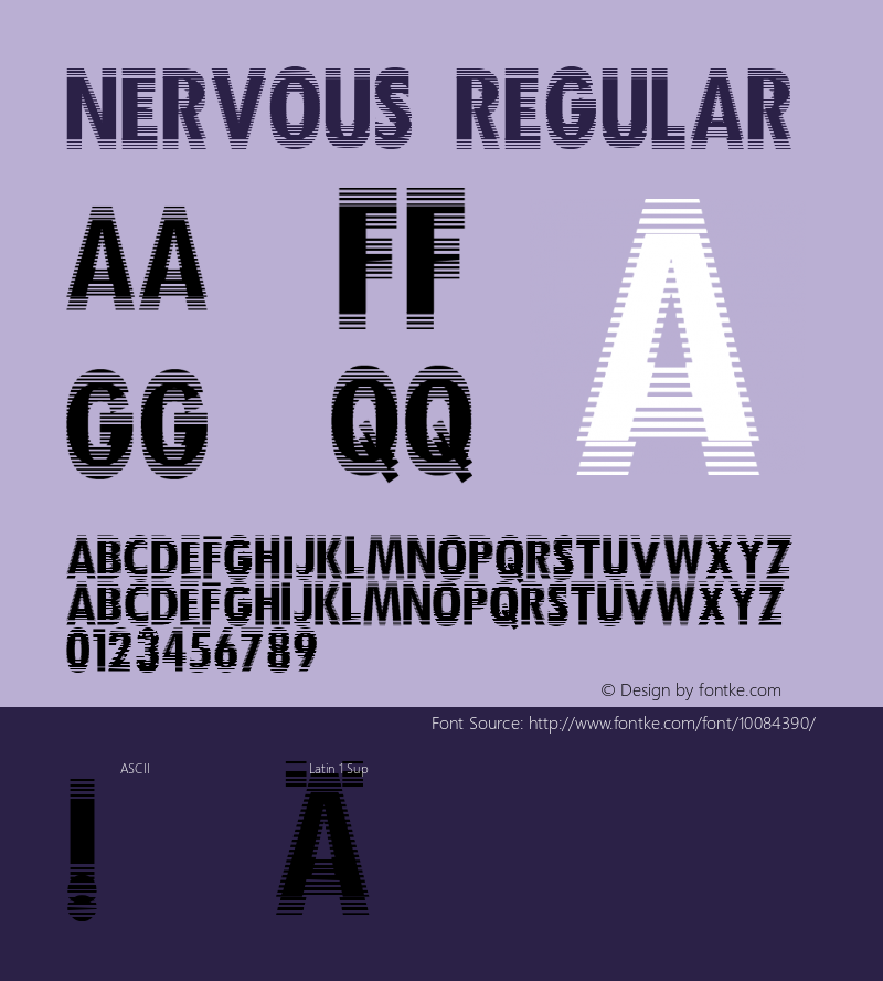 Nervous Regular 001.000 Font Sample