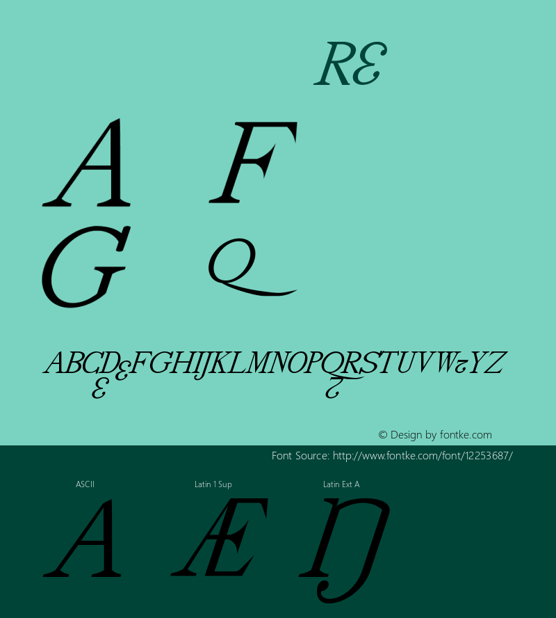 drmdozsl24 Regular Version 001.001 Font Sample