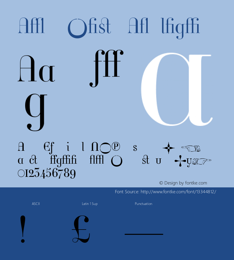 Ambroise AltLight Version 001.000 Font Sample