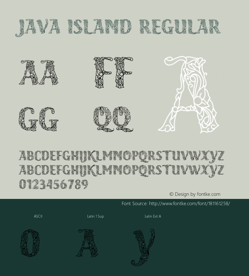 Java Island Version 1.005;Fontself Maker 3.5.7图片样张