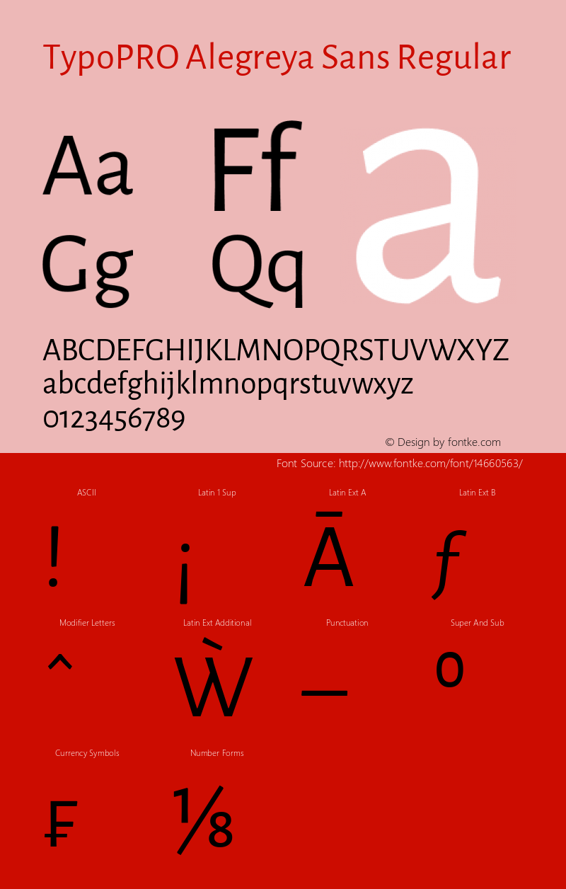 TypoPRO Alegreya Sans Regular Version 1.000;PS 001.000;hotconv 1.0.70;makeotf.lib2.5.58329 DEVELOPMENT Font Sample