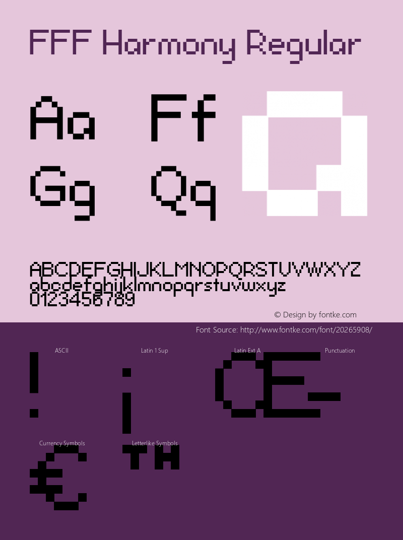 FFF Harmony 1.2 Font Sample