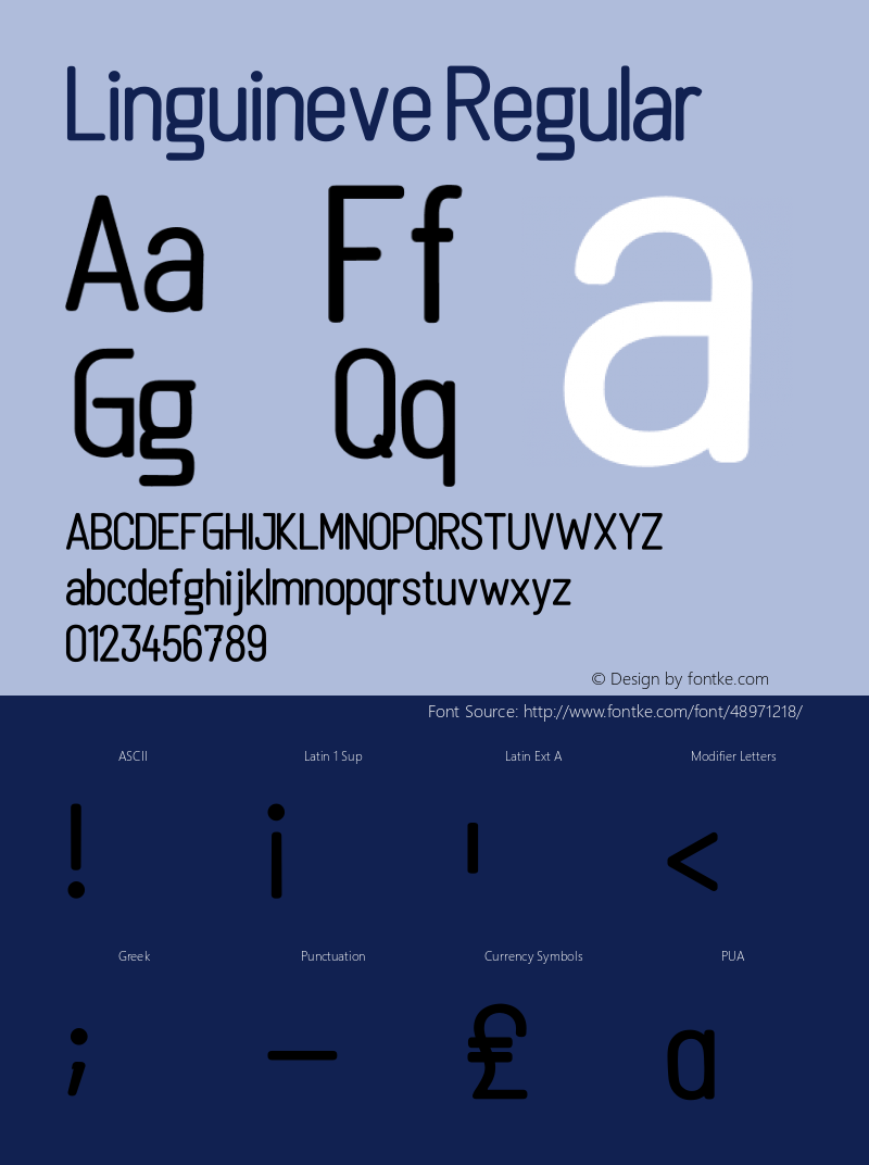 Linguineve Version 1.00;December 15, 2019;FontCreator 11.5.0.2422 64-bit Font Sample