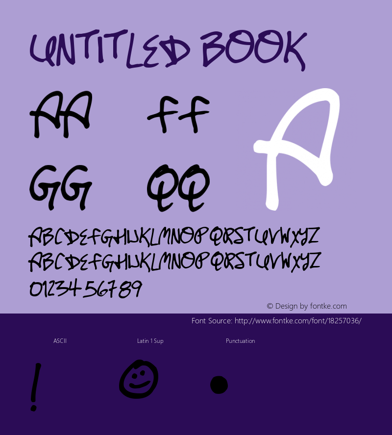 Untitled Book Version Macromedia Fontograp Font Sample