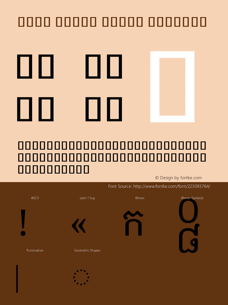 Noto Serif Khmer Regular Version 2.001图片样张