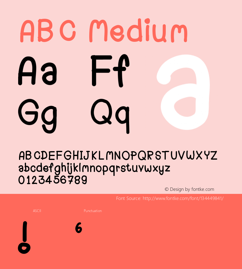 ABC Version 001.000 Font Sample