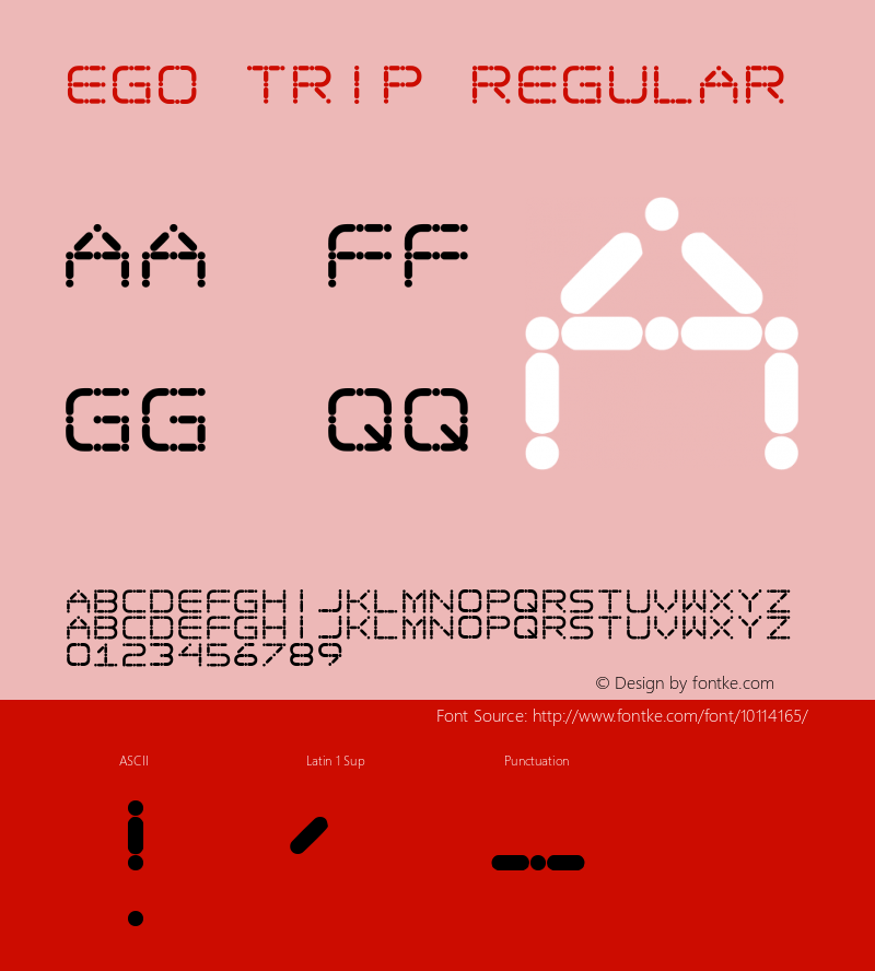 Ego trip Regular 2 Font Sample