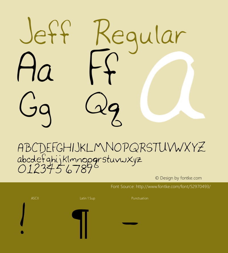 Jeff Altsys Metamorphosis:3/3/95 {DfLp-URBC-66E7-7FBL-FXFA} Font Sample