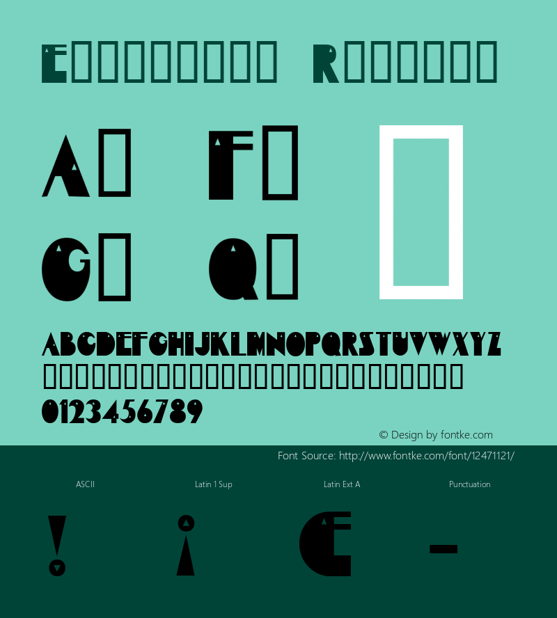 Exquisite Regular Macromedia Fontographer 4.1 12/09/2000 Font Sample