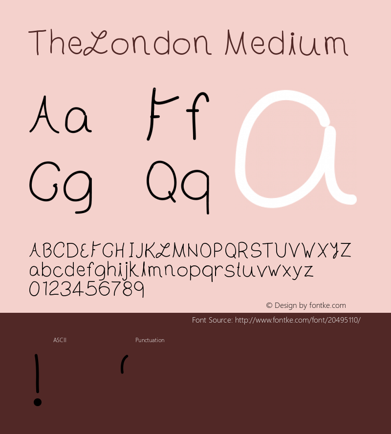 TheLondon Version 001.000 Font Sample