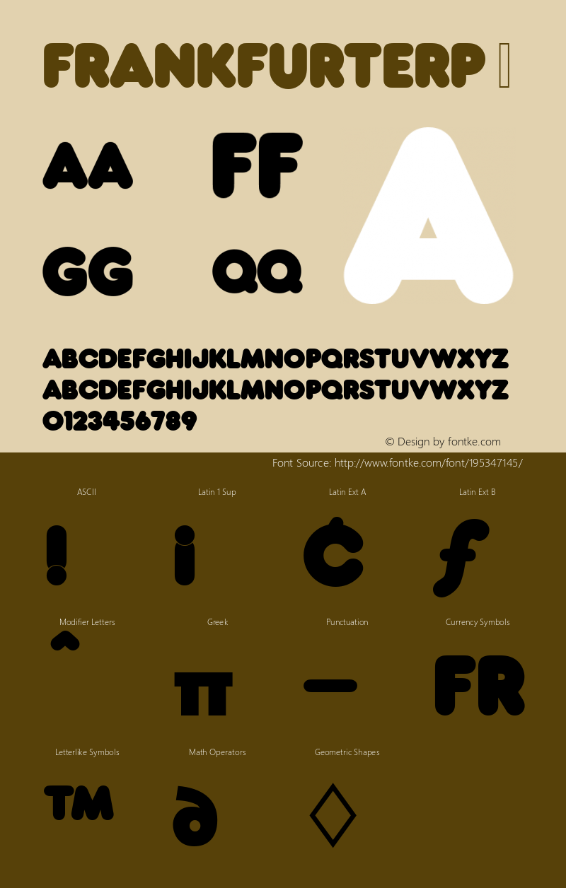 ☞FrankfurterP Version 001.005;com.myfonts.easy.urw.frankfurter.frankfurter.wfkit2.version.3t1图片样张