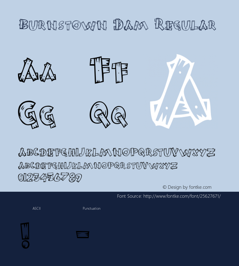 Burnstown Dam 1.1 Font Sample