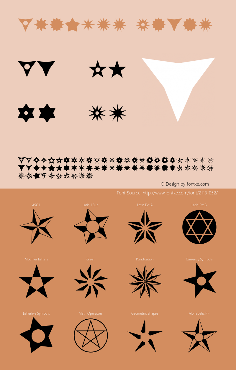 Altemus Stars Version 1.100 2013 Font Sample