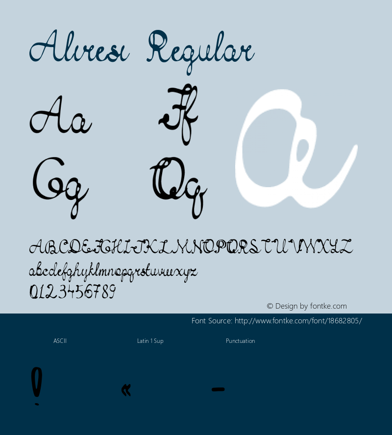 Aliresi Regular Version 1.001;PS 001.001;hotconv 1.0.70;makeotf.lib2.5.58329 Font Sample