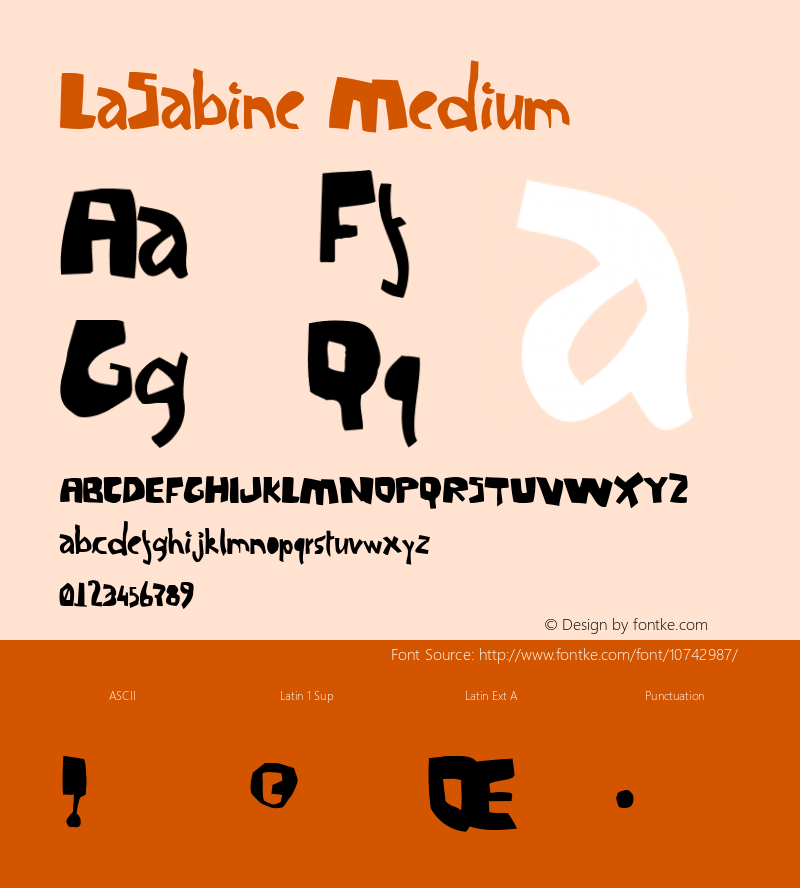 LaSabine Medium 001.000 Font Sample