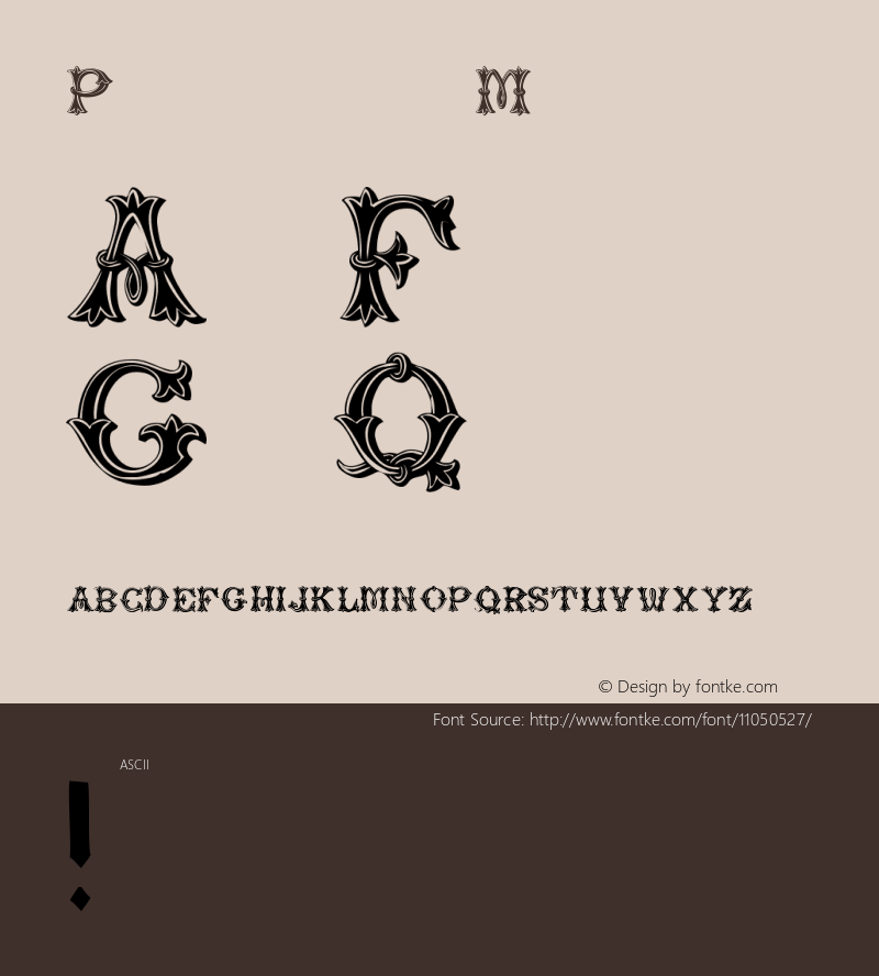 Purcell Medium Version 001.000 Font Sample