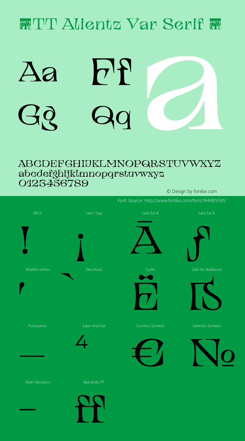 ☠TT Alientz Var Serif Version 1.000TT-Alientz-Var-Serif-TTwebKit Font Sample