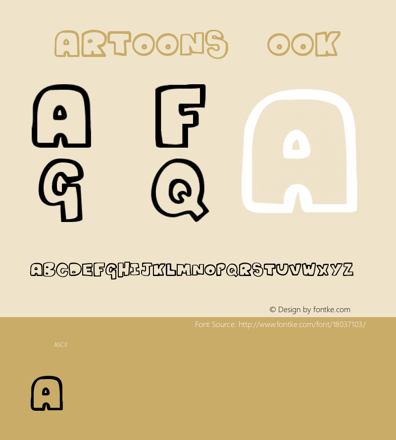 Kartoons Book Version 001.000 Font Sample