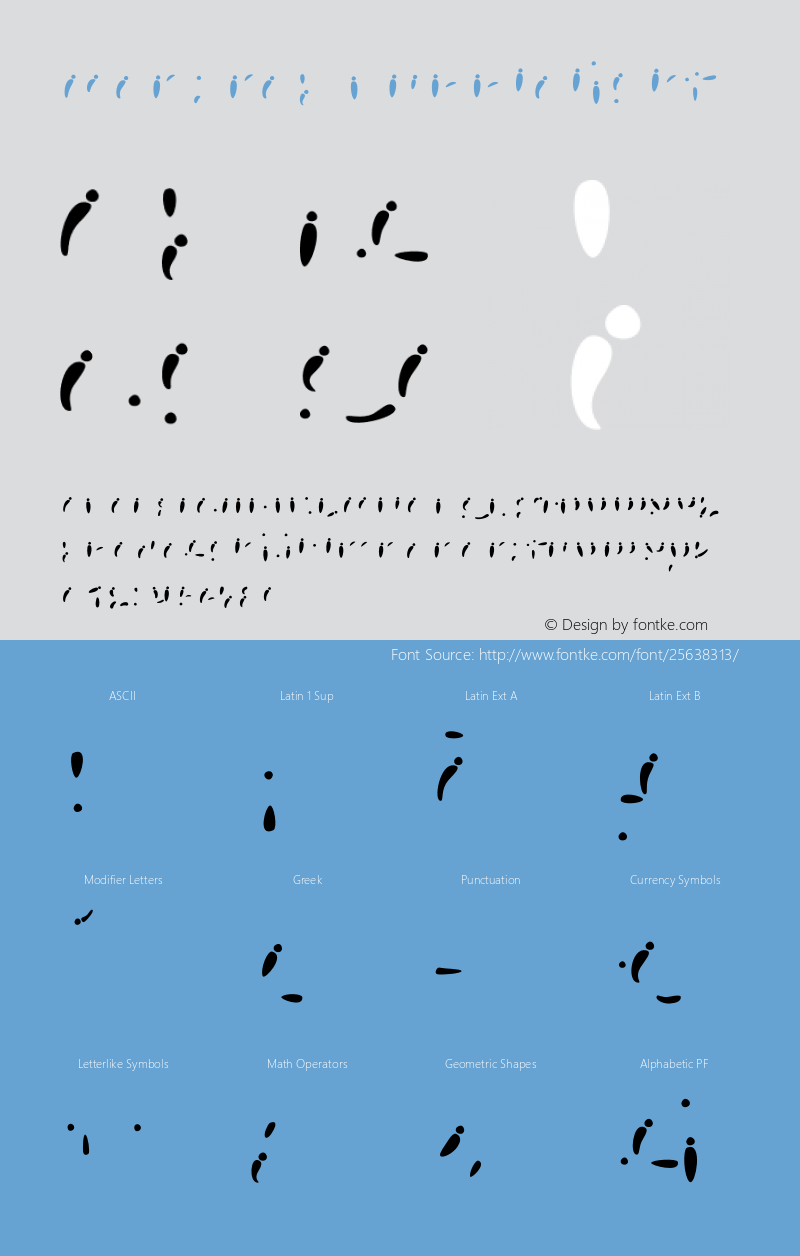 Mensrea-Bubblelight Version 1.000 Font Sample