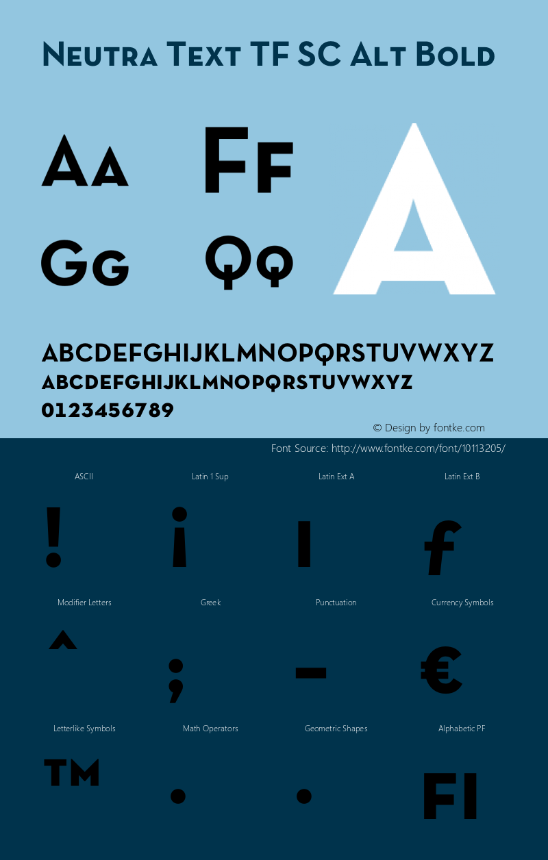 Neutra Text TF SC Alt Bold OTF 1.000;PS 001.000;Core 1.0.29 Font Sample