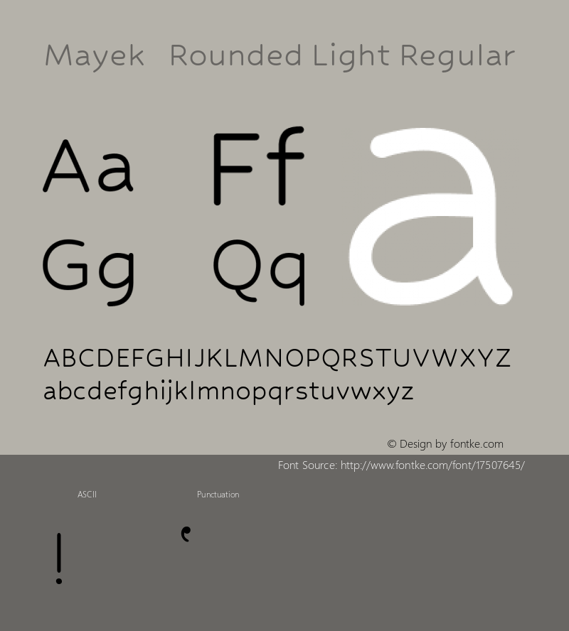 Mayek_Rounded Light Regular Version 1.000 Font Sample