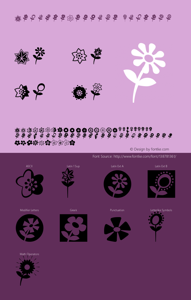 AltemusFlowers W95 Regular Version 4.10 Font Sample