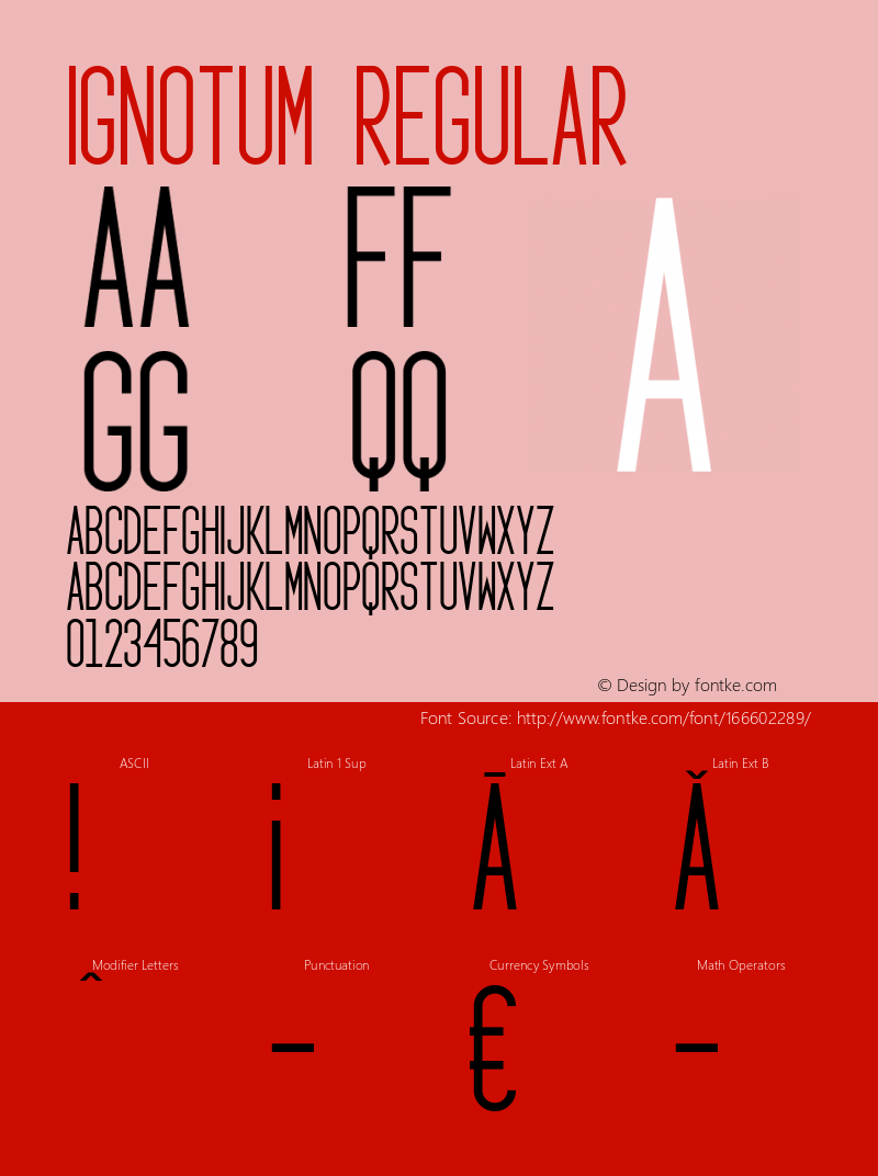 Ignotum 0.10 Font Sample