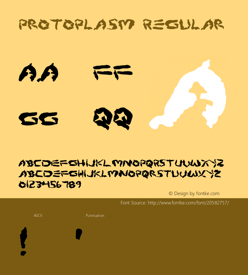 Protoplasm 1 Font Sample