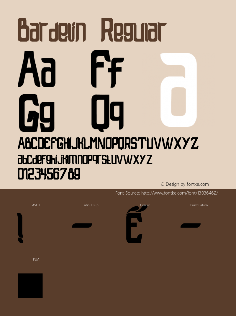 Bardelin Regular Version 1.000 http://twitter.com/MRfrukta Font Sample