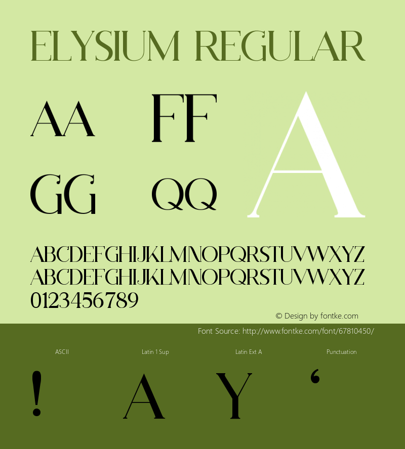ELYSIUM Version 1.003;Fontself Maker 3.5.1 Font Sample