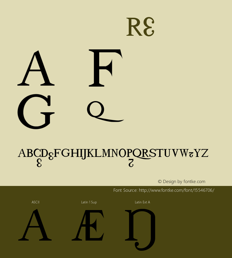 drmdozb11 Regular Version 001.001 Font Sample