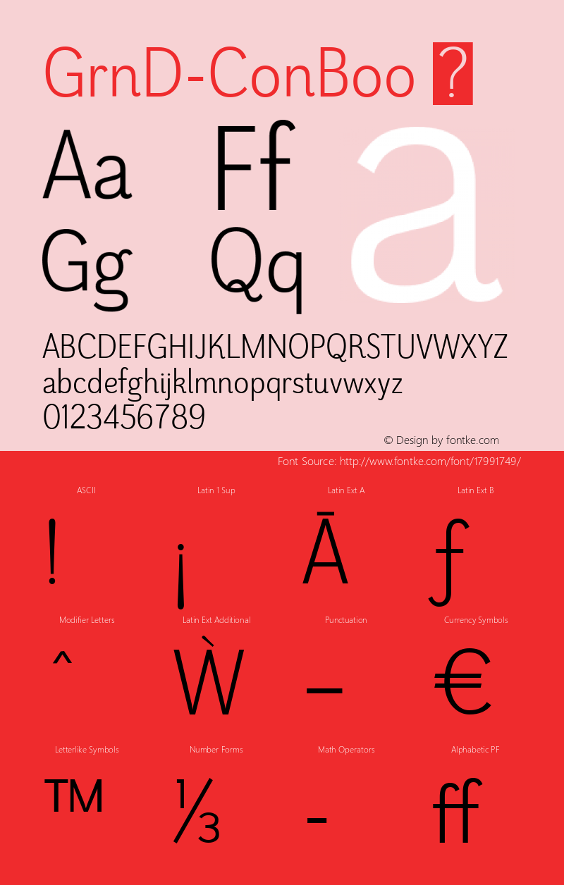 GrnD-ConBoo ☞ Version 1.000;com.myfonts.insigne.grenale-2.con-book.wfkit2.457D Font Sample