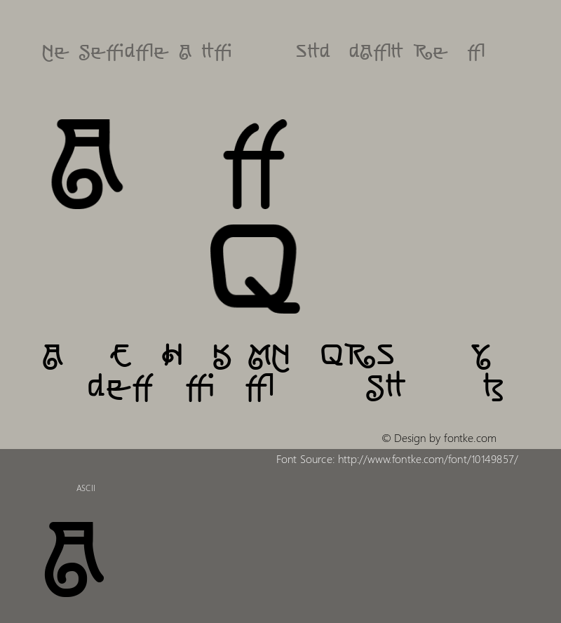 NeuseidlerAntiqua LT Std BdAlt Regular Version 1.000;PS 001.000;Core 1.0.38 Font Sample