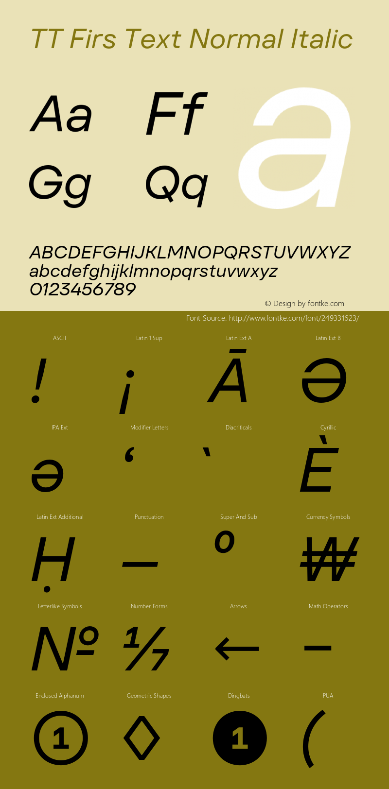 TT Firs Text Normal Italic Version 1.000.03072023图片样张
