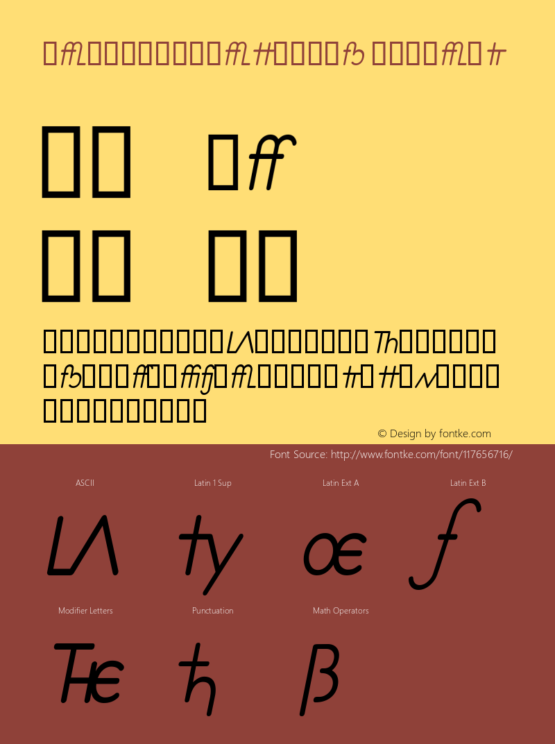 PlaneSansAltBooOb W05 Regular Version 4.10 Font Sample