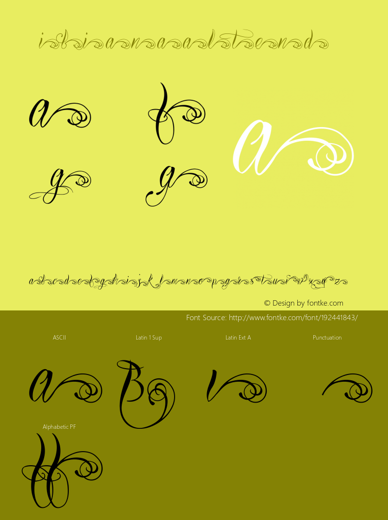 ☞Bibianaaltend Version 1.000;com.myfonts.otto-maurer.bibiana.alt-end.wfkit2.45JU图片样张