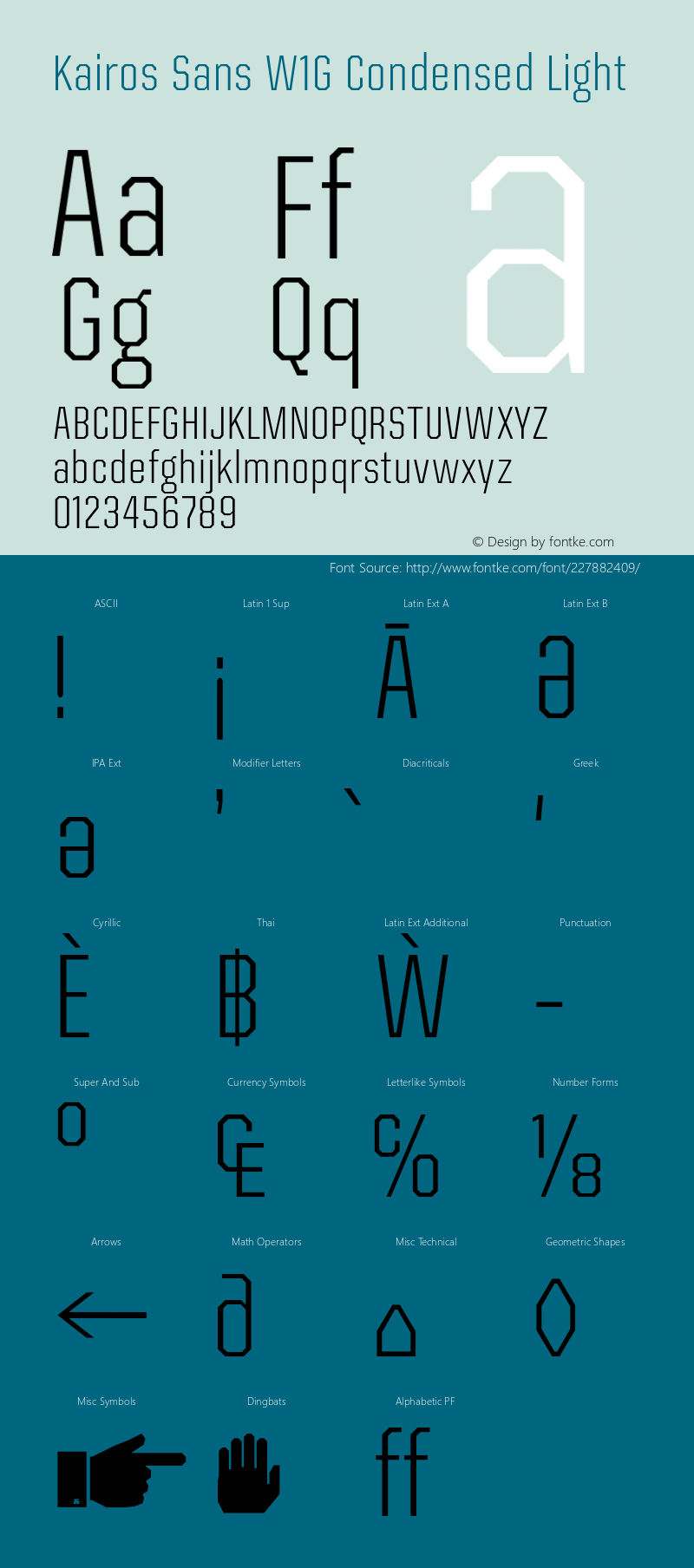 Kairos Sans W1G Cn Light Version 1.00图片样张