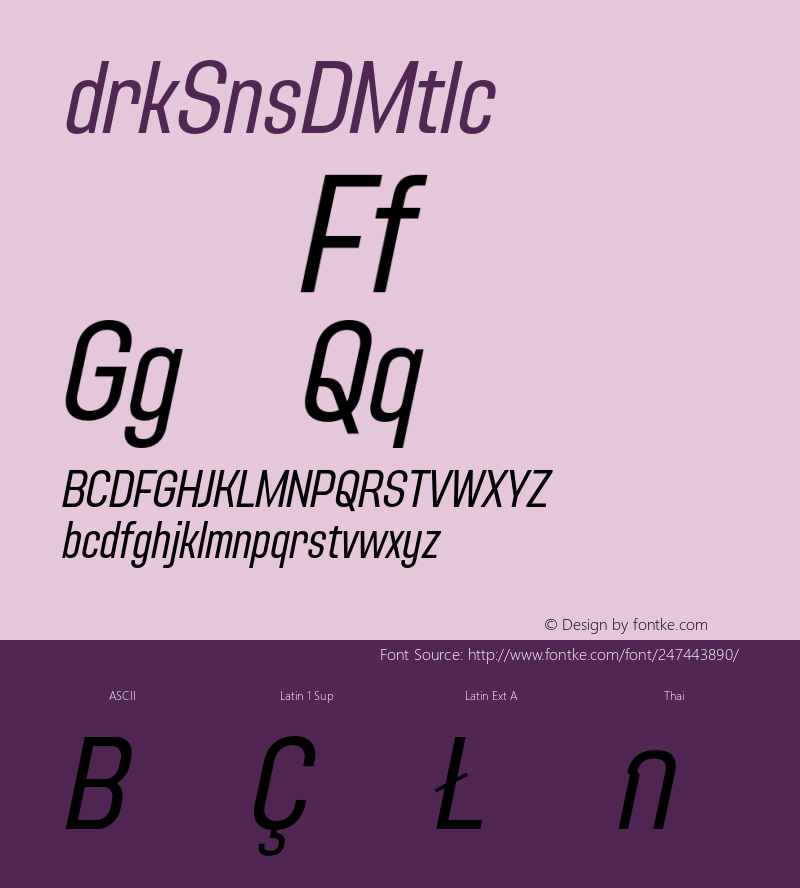 Adirek Sans DEMO Italic Version 1.03图片样张