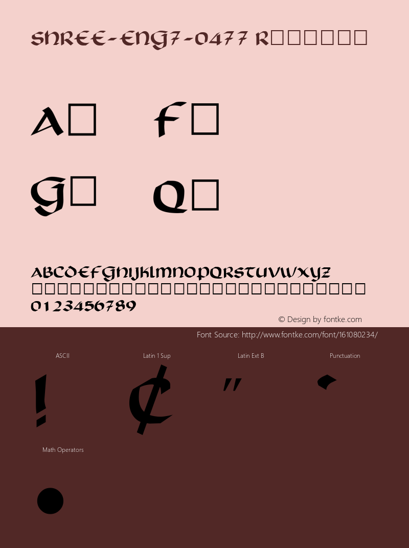 SHREE-ENG7-0477 Version 1.10 6-7-2019 Font Sample