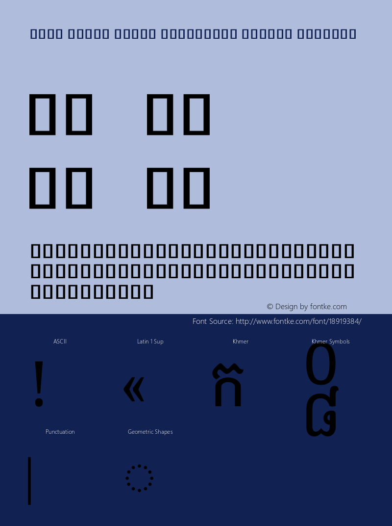 Noto Serif Khmer Condensed Medium Regular Version 1.900 Font Sample