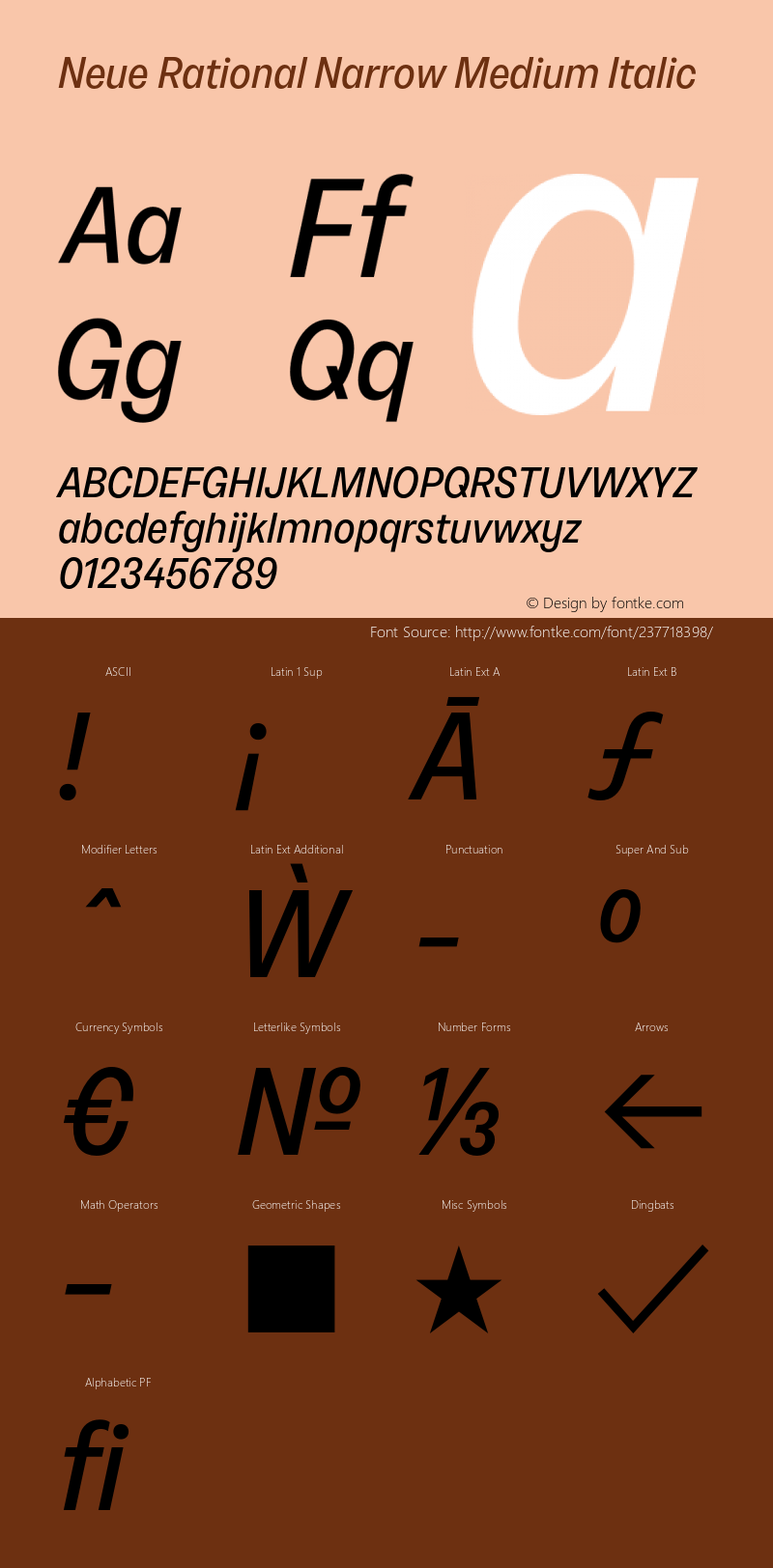 NeueRational-NarrowMediumItalic Version 1.000图片样张