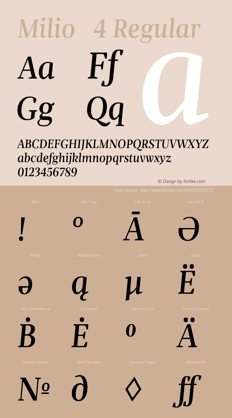 Milio   4 Regular com.myfonts.tipo-pepel.milio.italic.wfkit2.4dRh Font Sample