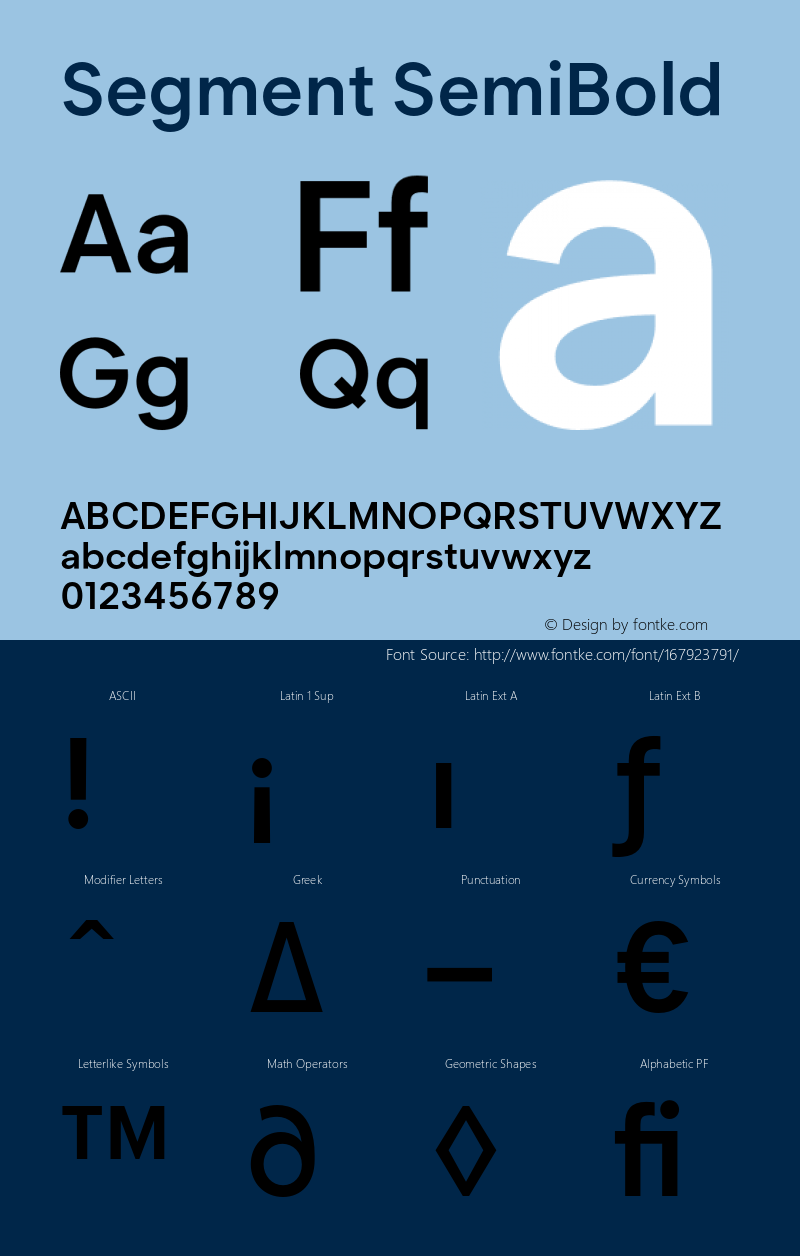 Segment-SemiBold Version 1.000图片样张