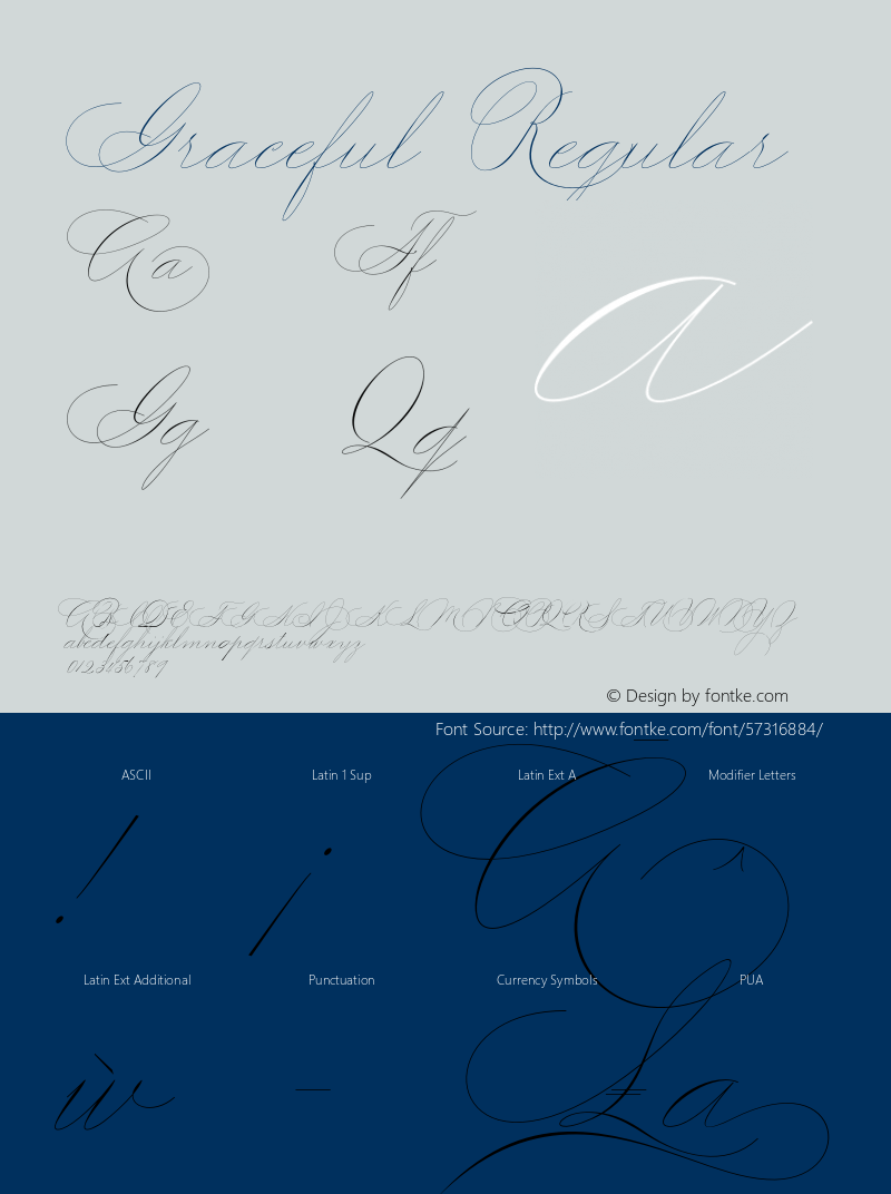 Graceful Version 1.000 Font Sample