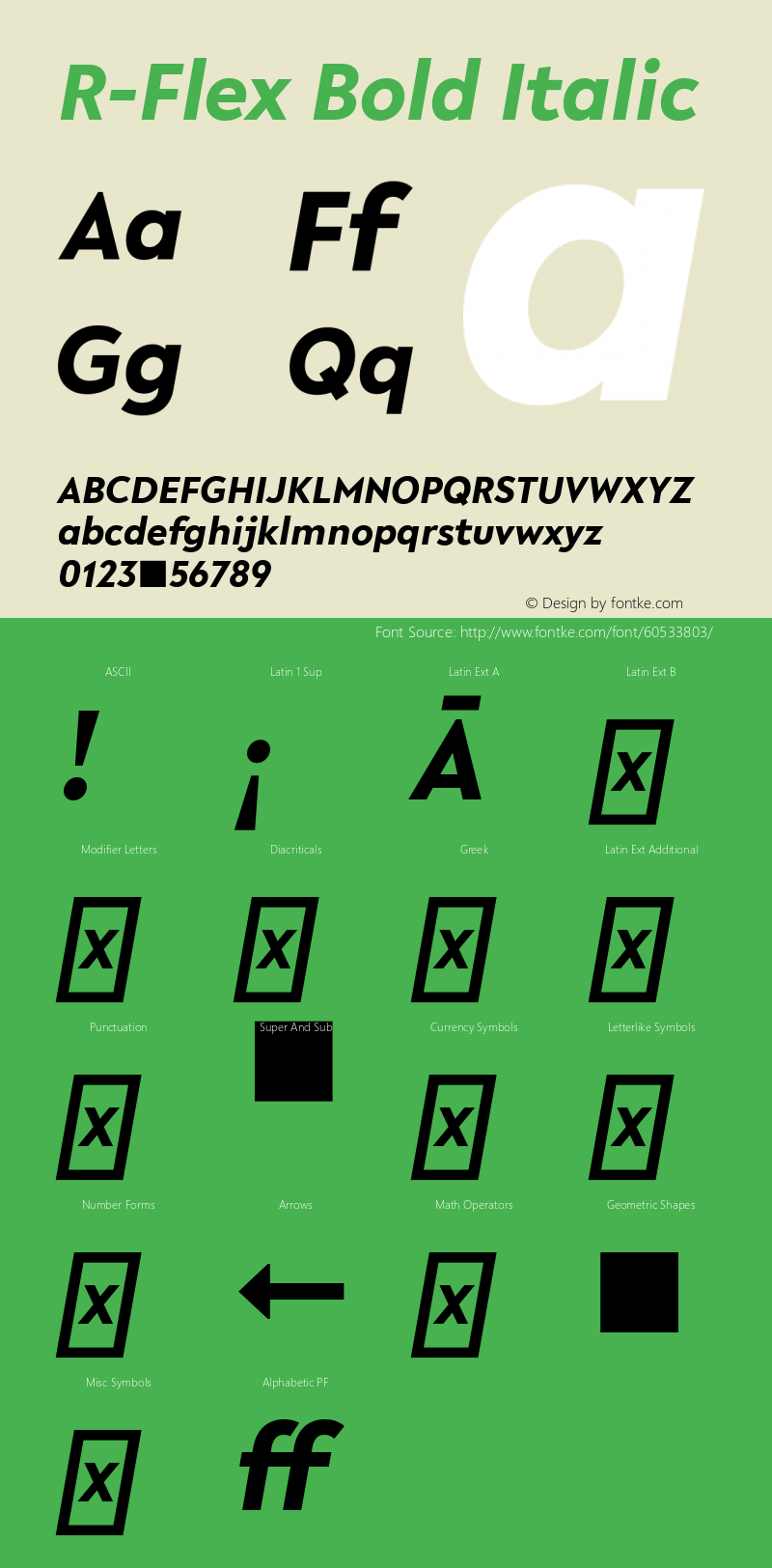 R-Flex Bold Italic Version 1.003;March 30, 2020;FontCreator 12.0.0.2563 64-bit Font Sample