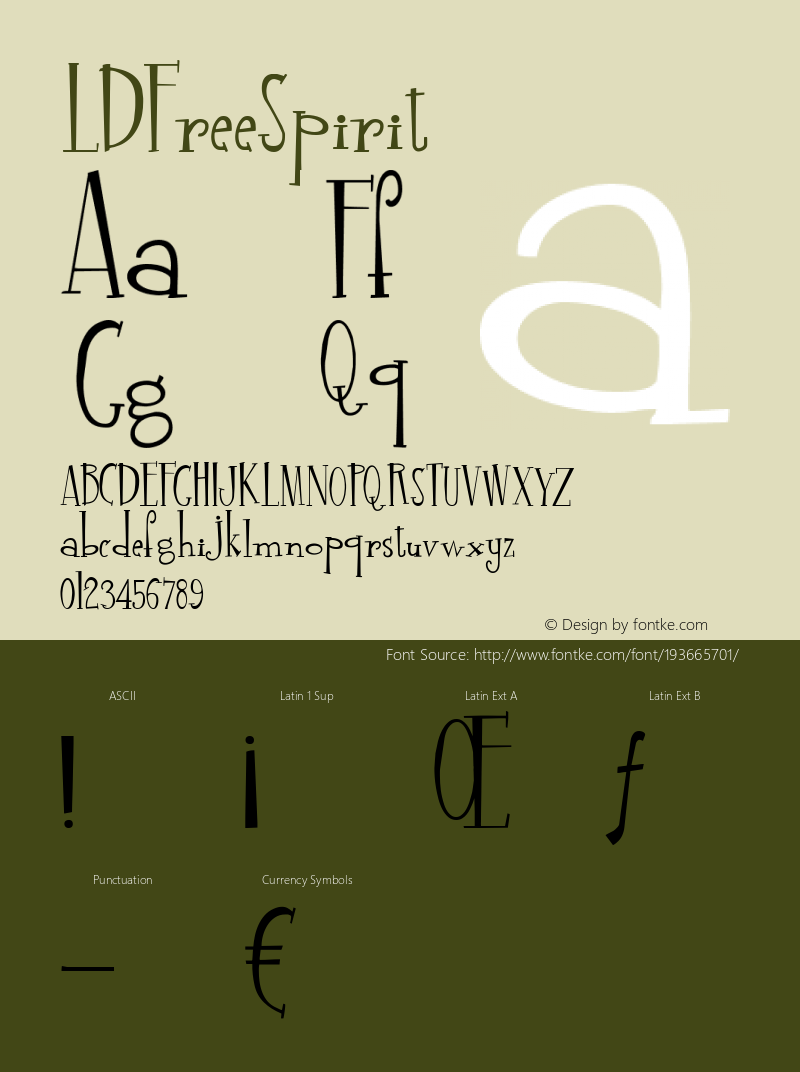 ☞LD Free Spirit com.myfonts.easy.lettering-delights.ld-free-spirit.regular.wfkit2.version.3niy图片样张