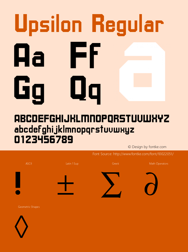 Upsilon Regular Altsys Metamorphosis:4/4/92 Font Sample